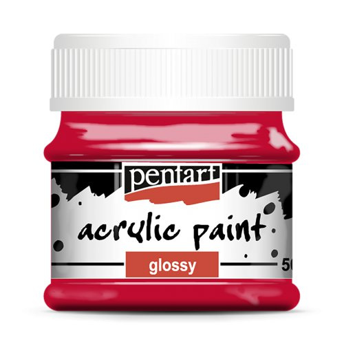 Pentart Akrylová barva lesklá PENTART 50 ml ČERVENÁ