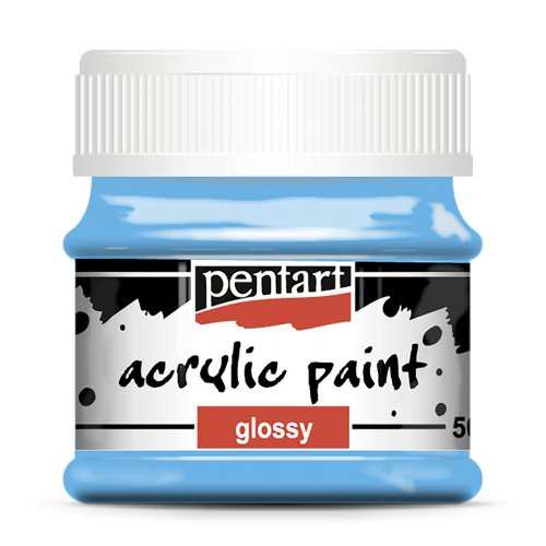 Pentart Akrylová barva lesklá PENTART 50 ml SVĚTLÁ MODRÁ