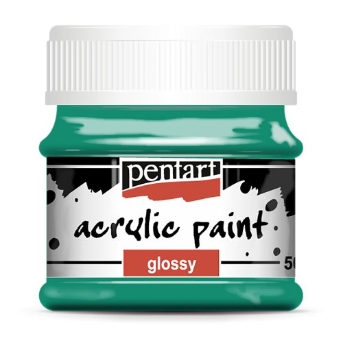 Pentart Akrylová barva lesklá PENTART 50 ml TYRKYSOVÁ