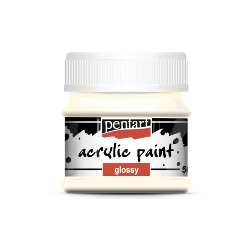 Pentart Akrylová barva lesklá PENTART 50 ml SLONOVINOVÁ