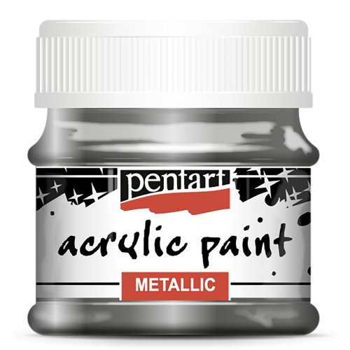 Pentart Akrylová barva metalická PENTART 50 ml GRAFITOVÁ