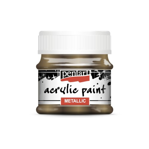 Pentart Akrylová barva metalická PENTART 50 ml TŘPYTIVÁ ZLATÁ