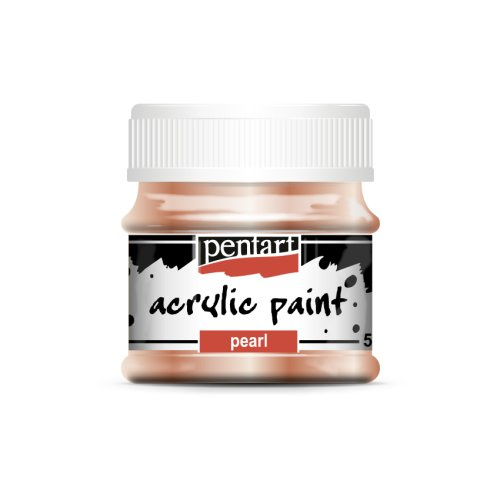 Pentart Akrylová barva perleťová PENTART 50 ml MERUŇKOVÁ
