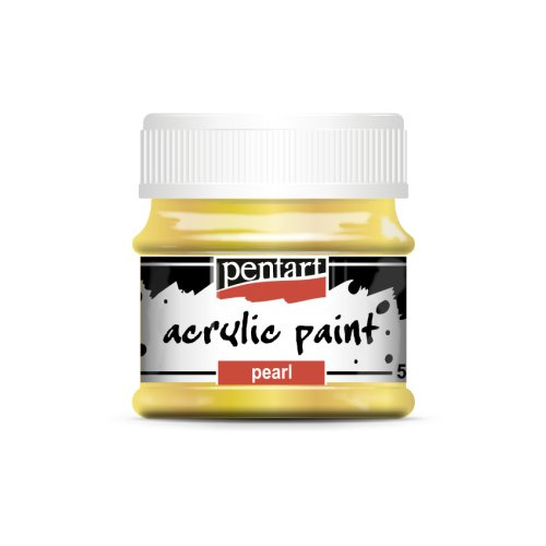 Pentart Akrylová barva perleťová PENTART 50 ml ŽLUTÁ