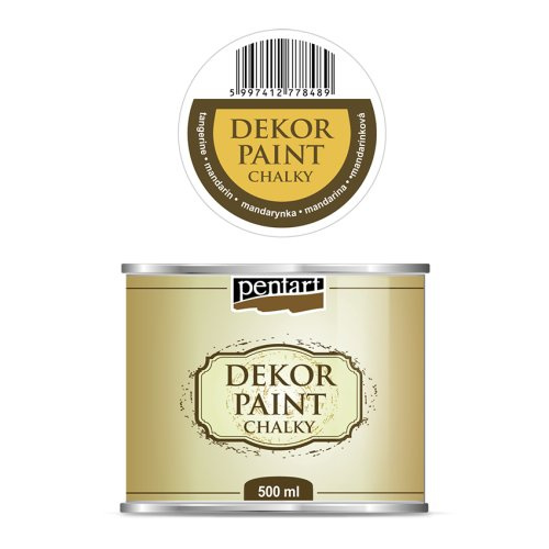 Pentart Křídová a dekorační barva PENTART 500 ml MANDARINKA