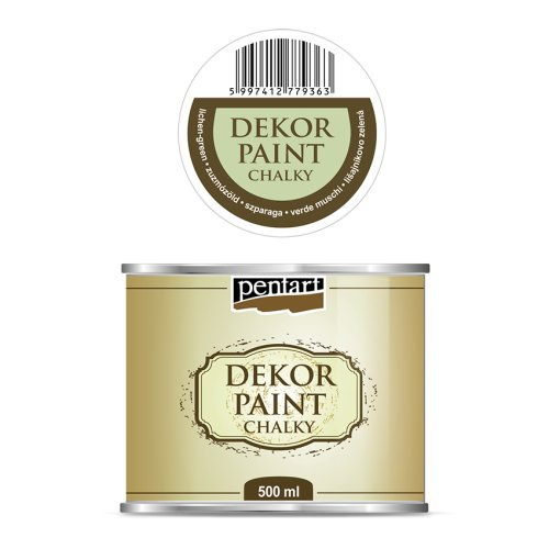 Pentart Křídová a dekorační barva PENTART 500 ml LIŠEJNÍK ZELENÁ
