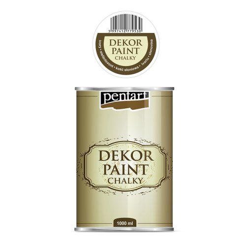 Pentart Křídová a dekorační barva PENTART 1000 ml SLONOVINOVÁ