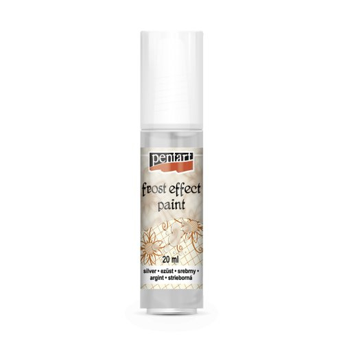 Pentart Barva ledový efekt na sklo PENTART 20 ml STŘÍBRNÁ