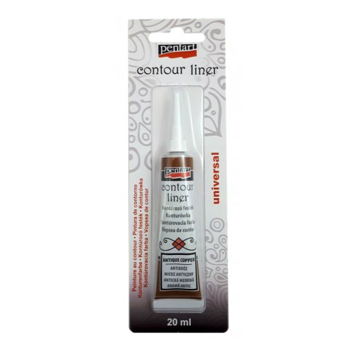 Pentart Konturovací liner metalický PENTART 20 ml ANTICKÁ MĚDĚNÁ