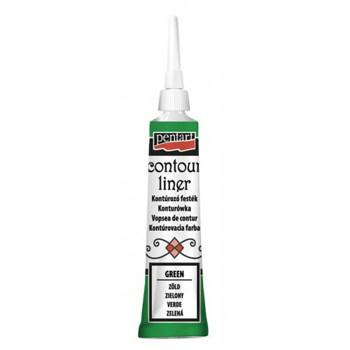 Pentart Konturovací liner univerzální PENTART 20 ml ZELENÁ