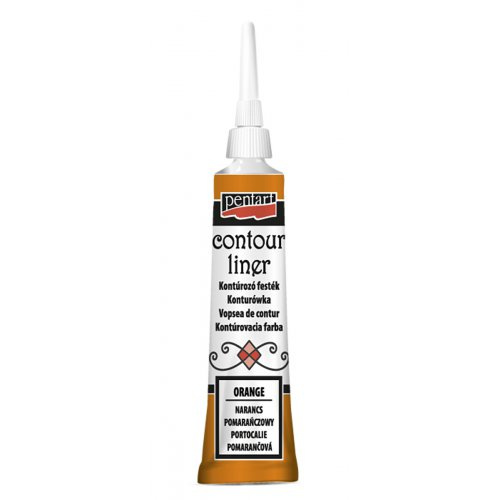 Pentart Konturovací liner univerzální PENTART 20 ml ORANŽOVÁ
