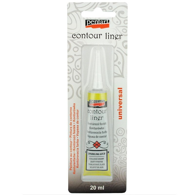 Pentart Konturovací liner metalický PENTART 20 ml SPARKLING ZLATÁ