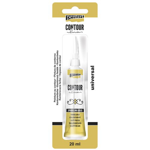 Pentart Konturovací liner metalický PENTART 20 ml SPARKLING ZLATÁ