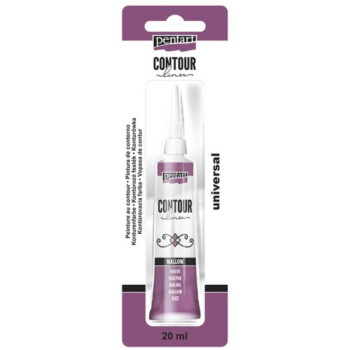 Pentart Konturovací liner perleťový PENTART 20 ml TMAVÁ PURPUROVÁ