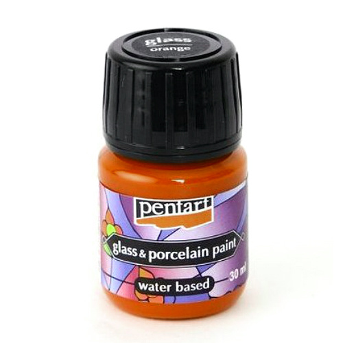 Pentart Barva na sklo a porcelán PENTART 30 ml ORANŽOVÁ