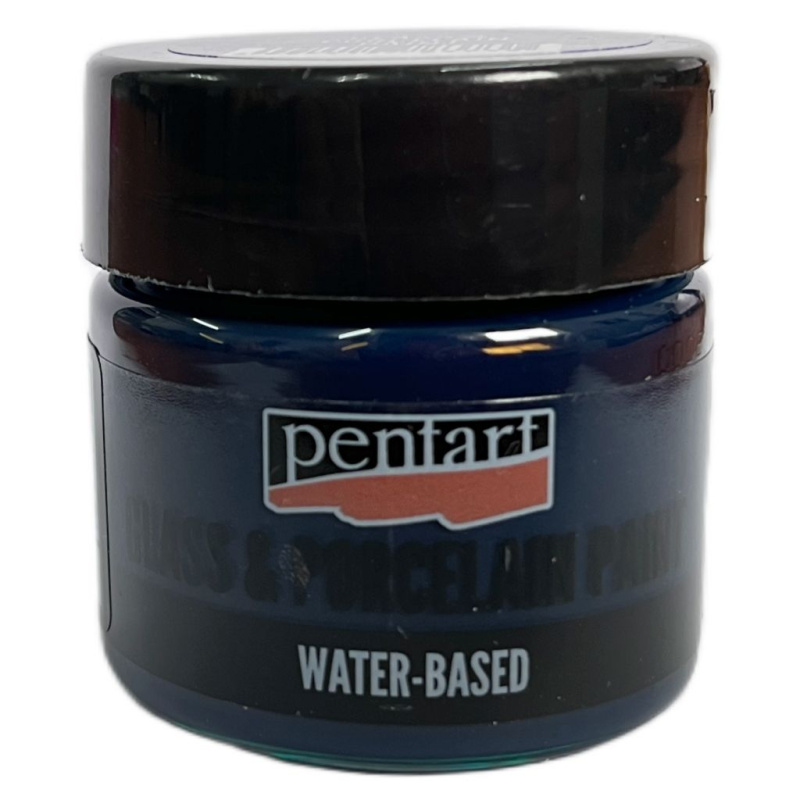 Pentart Barva na sklo a porcelán PENTART 30 ml TYRKYSOVÁ MODRÁ