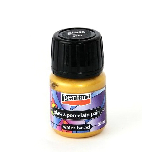 Pentart Barva na sklo a porcelán PENTART 30 ml ZLATÁ