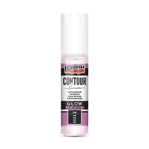 Pentart Konturovací liner svítící ve tmě PENTART 20 ml RŮŽOVÁ