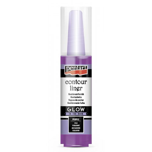 Pentart Konturovací liner svítící ve tmě PENTART 20 ml FIALOVÁ