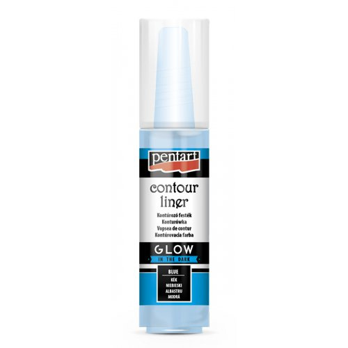 Pentart Konturovací liner svítící ve tmě PENTART 20 ml MODRÁ
