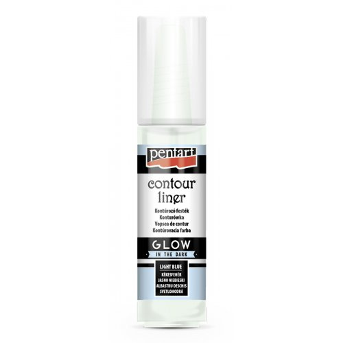 Pentart Konturovací liner svítící ve tmě PENTART 20 ml SVĚTLÁ MODRÁ