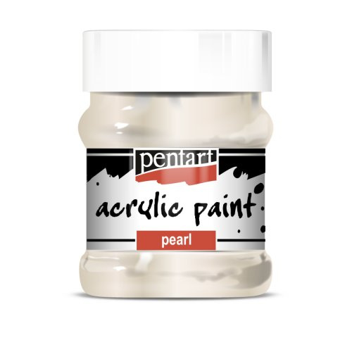 Pentart Akrylová barva perleťová PENTART 230 ml BÍLÁ