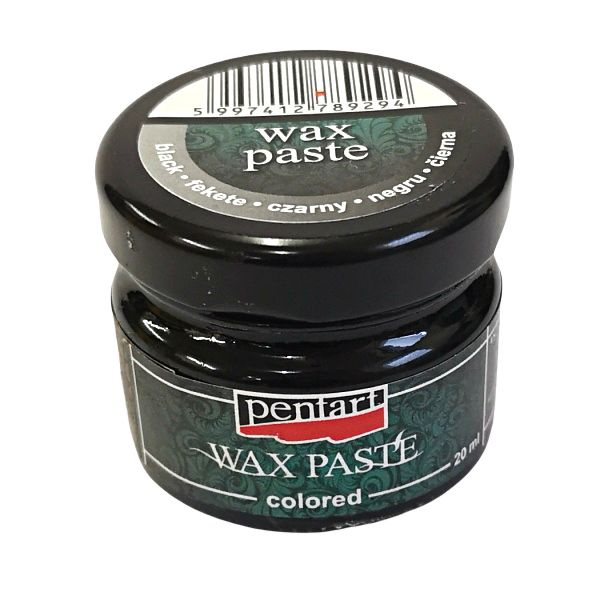 Pentart Vosková pasta barevná PENTART 20 ml ČERNÁ