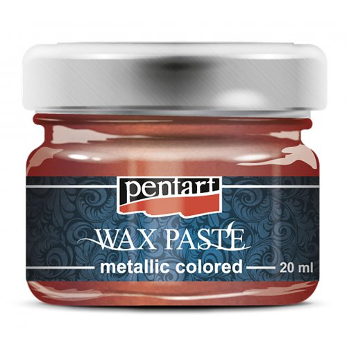 Pentart Vosková pasta barevná metalická PENTART 20 ml ČERVENÁ