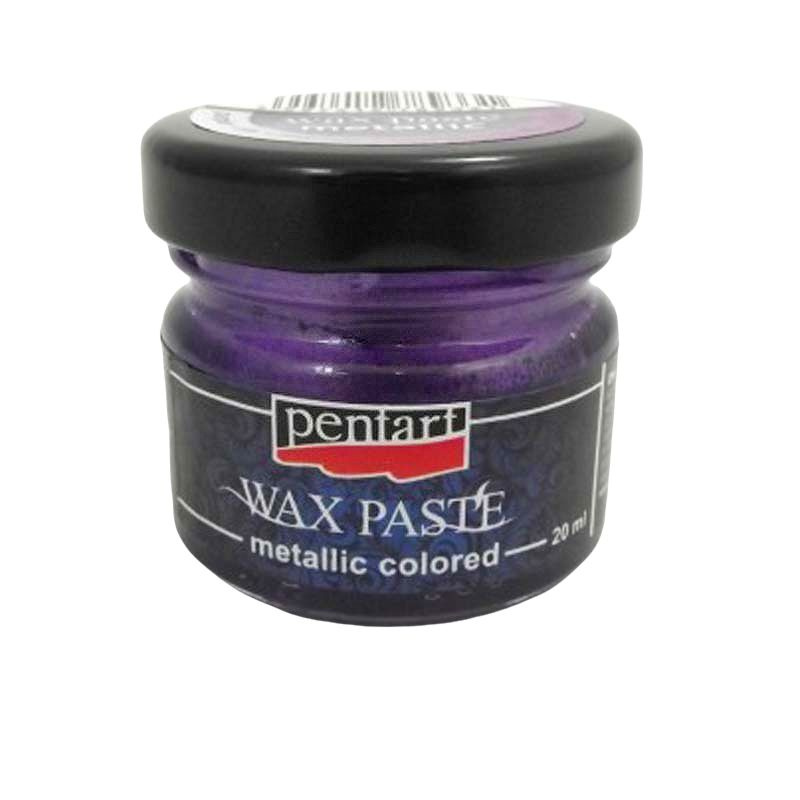 Pentart Vosková pasta barevná metalická PENTART 20 ml PURPUROVÁ