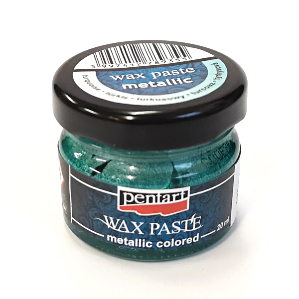 Pentart Vosková pasta barevná metalická PENTART 20 ml TYRKYSOVÁ