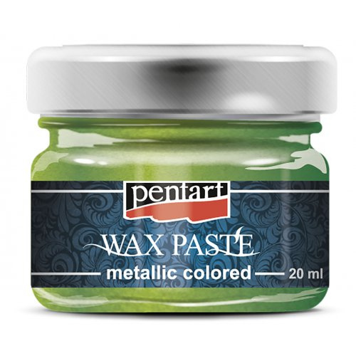 Pentart Vosková pasta barevná metalická PENTART 20 ml  ZELENÁ