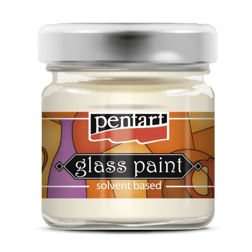 Pentart Barva na sklo nevypalovací PENTART 30 ml BÍLÁ