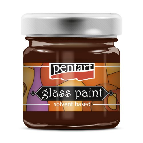 Pentart Nevypalovací barva na sklo PENTART 30 ml ORANŽOVÁ