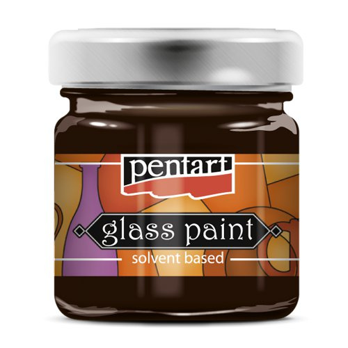 Pentart Barva na sklo nevypalovací PENTART 30 ml HNĚDÁ