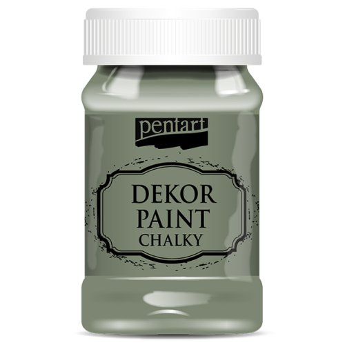 Pentart Křídová a dekorační barva PENTART 100 ml KHAKI ZELENÁ