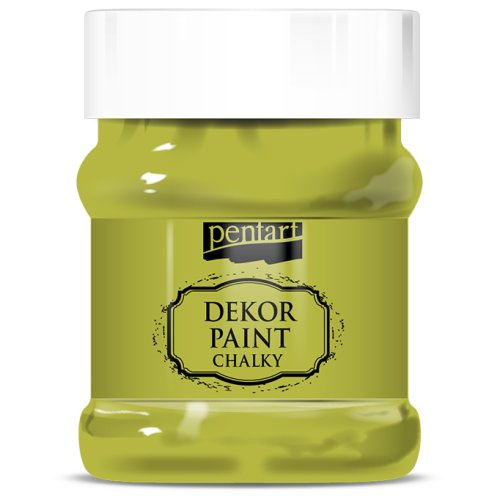 Pentart Křídová a dekorační barva PENTART 230 ml ŽLUTAVĚ ZELENÁ