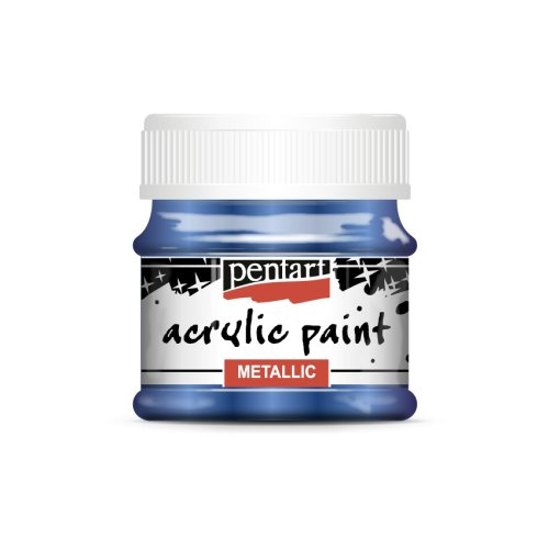 Pentart Akrylová barva metalická PENTART 50 ml KOBALTOVÁ MODRÁ