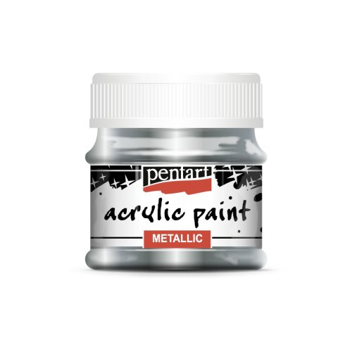 Pentart Akrylová barva metalická PENTART 50 ml STŘÍBRNÝ DOTEK