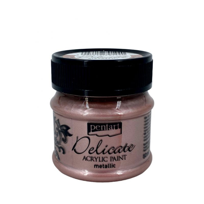 Pentart Akrylová barva delikátní metalická PENTART 50 ml RŮŽOVÁ ZLATÁ