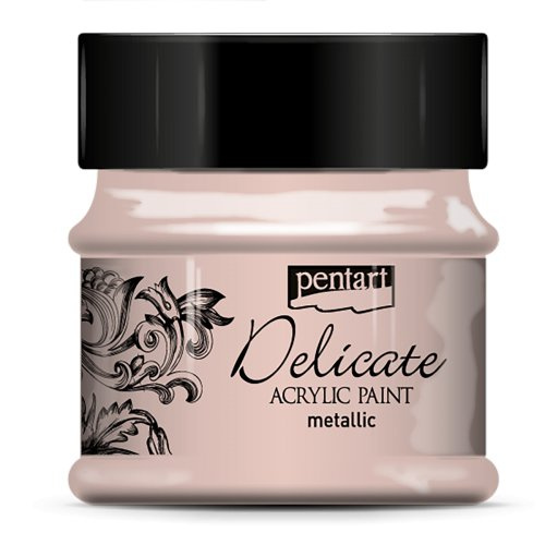 Pentart Akrylová barva delikátní metalická PENTART 50 ml RŮŽOVÁ ZLATÁ