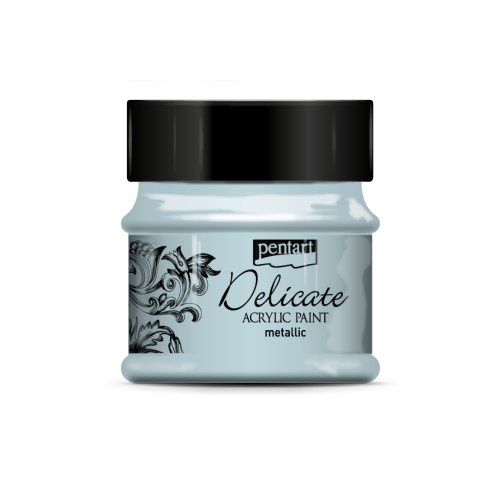Pentart Akrylová barva delikátní metalická PENTART 50 ml MODROSTŘÍBRNÁ