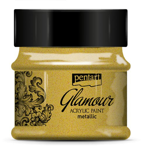 Pentart Akrylová barva metalická zářivá PENTART 50 ml ZLATÁ
