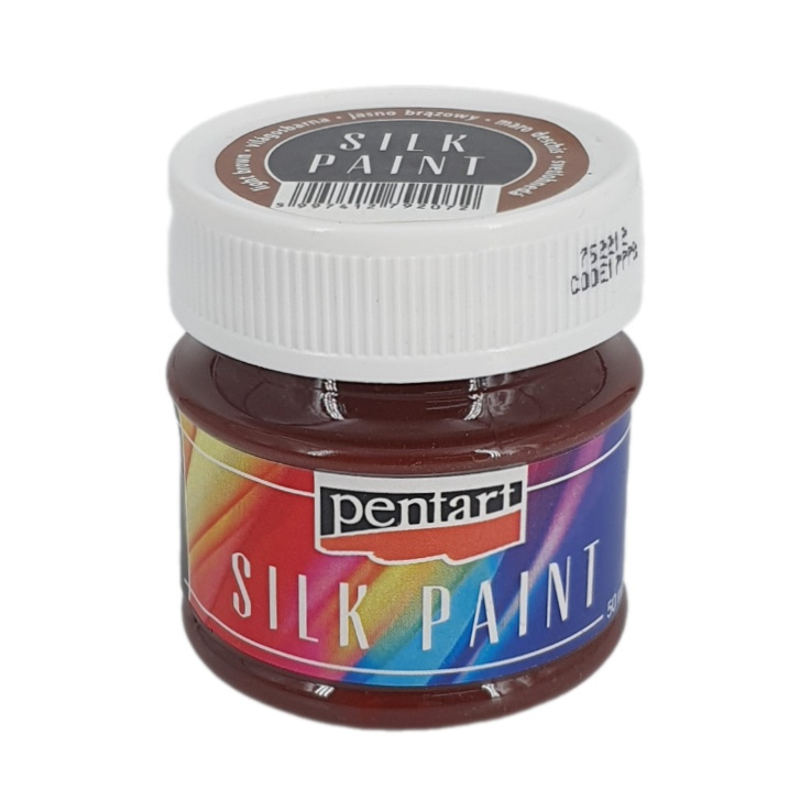 Barva na hedvábí světle hnědá 50ml