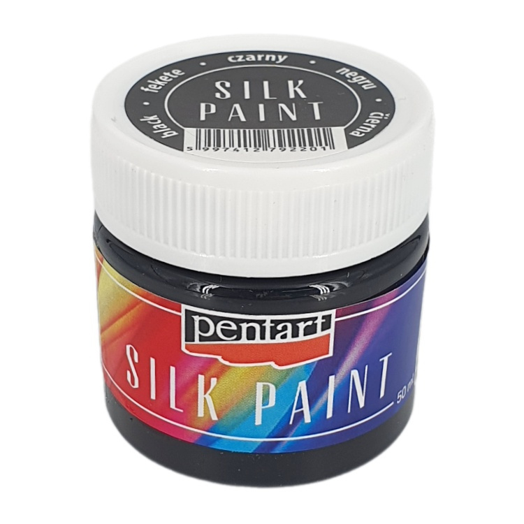 Barva na hedvábí černá 50ml