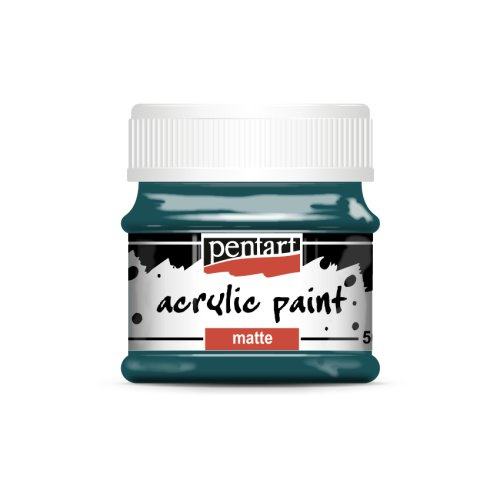 Pentart Akrylová barva matná PENTART 50 ml TYRKYSOVÁ MODRÁ
