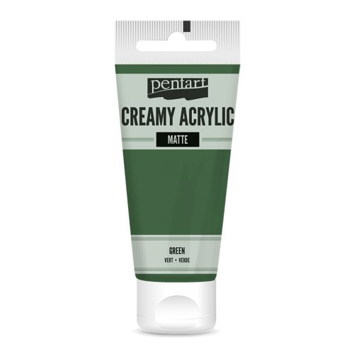 Pentart Krémová akrylová barva matná PENTART 60 ml ZELENÁ