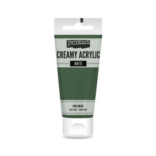 Pentart Krémová akrylová barva matná PENTART 60 ml BOROVICOVÁ ZELENÁ