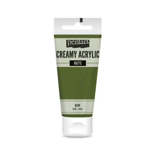 Pentart Krémová akrylová barva matná PENTART 60 ml OLIVOVÁ