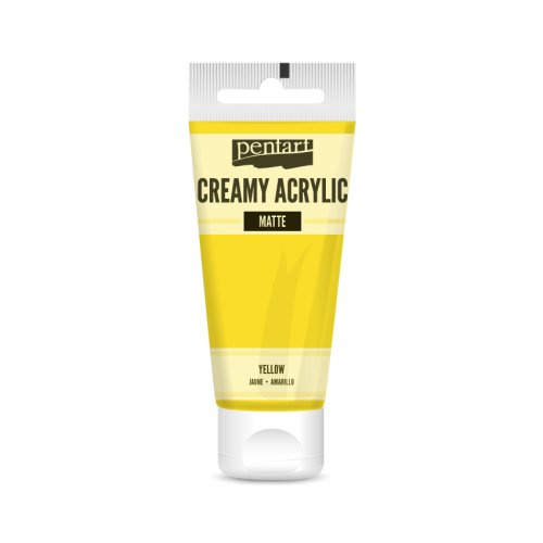 Pentart Krémová akrylová barva matná PENTART 60 ml ŽLUTÁ