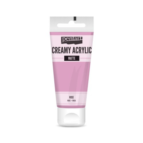 Pentart Krémová akrylová barva matná PENTART 60 ml RŮŽOVÁ